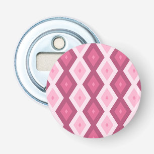 Pink diamond pattern bottle opener