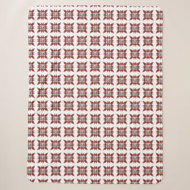 Pink Diamond Sherpa Blanket (Front)