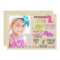 Pink Dinosaur Birthday Invitation Girl Dinosaurs