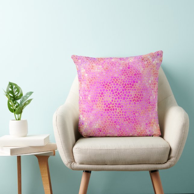 Pink Dinosaur Hide Cushion (Chair)