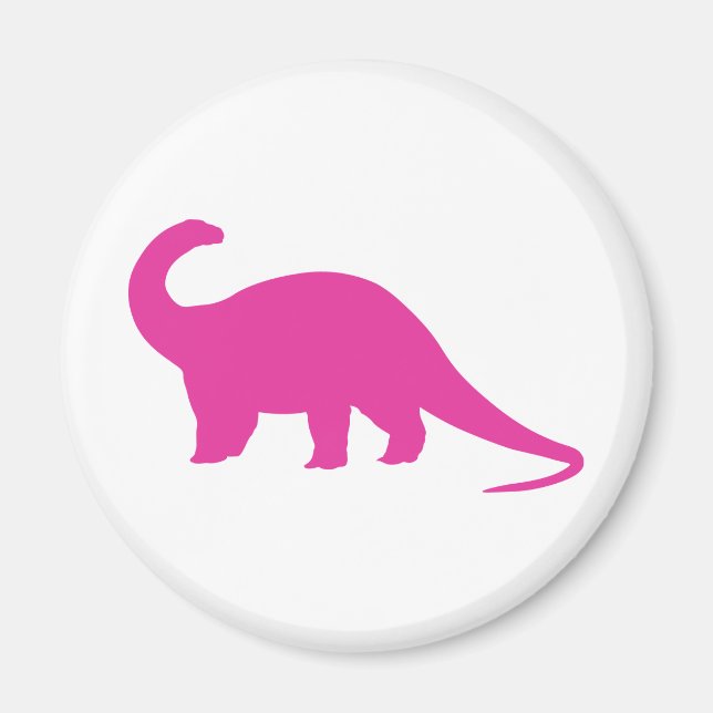 Pink Dinosaur Magnet (Front)