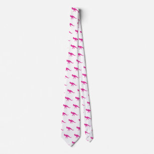 Pink Dinosaur pattern Tie