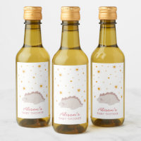 Pink Dinosaur Twinkle Star Baby Shower Girl Mini