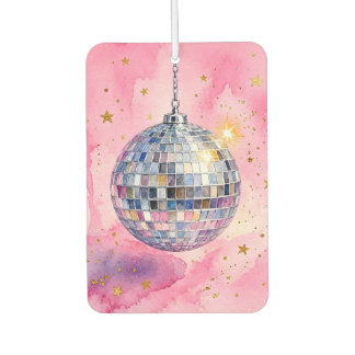 Pink Disco Ball Air Freshener. Car Air Freshener