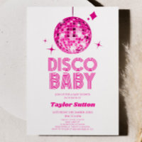 Pink Disco Ball Disco Baby Shower