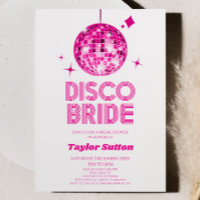 Pink Disco Ball Disco Bride Bridal Shower