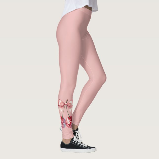 Pink disco ball   leggings (Right)