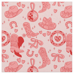 pink disco cowgirl boots country rodeo western fabric