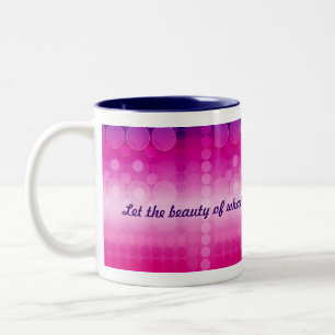 Pink Disco Dreams Custom Quote Mug