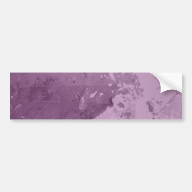 Pink distressed look bumper sticker (Front)