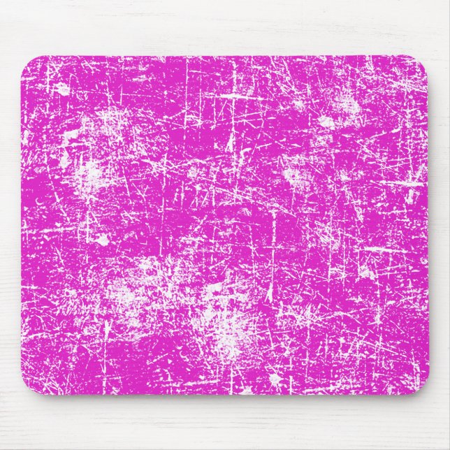 Pink Distressed Look Mouse Pad (Front)