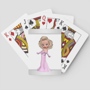 Pink Diva Playing Cards