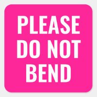Pink do not bend trendy simple modern business