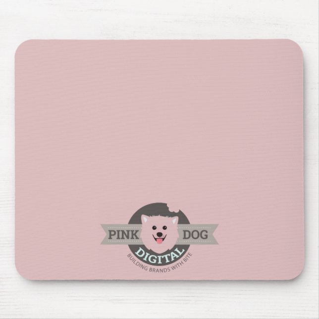 Pink Dog Digital Mousepad (Front)