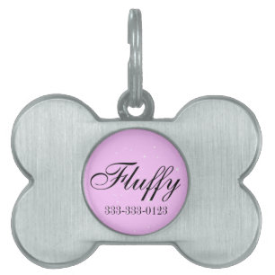 Pink Dog I.D. Tag