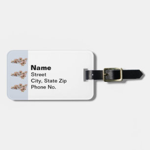 Pink Dogwood Branch Luggage Tag