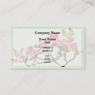 Pink Dogwood Business Card