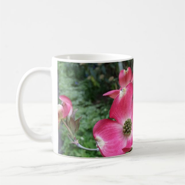 Pink Dogwood Flowers Mug (Left)