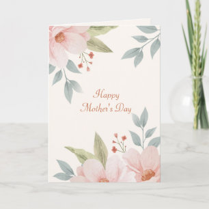 Pink Dogwood Mother's Day Card