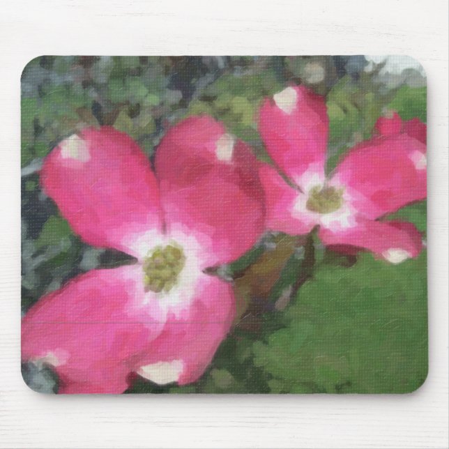 Pink Dogwood Mouse Pad (Front)