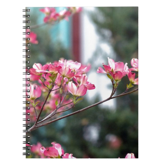 Pink Dogwood Spiral Notebook (Front)