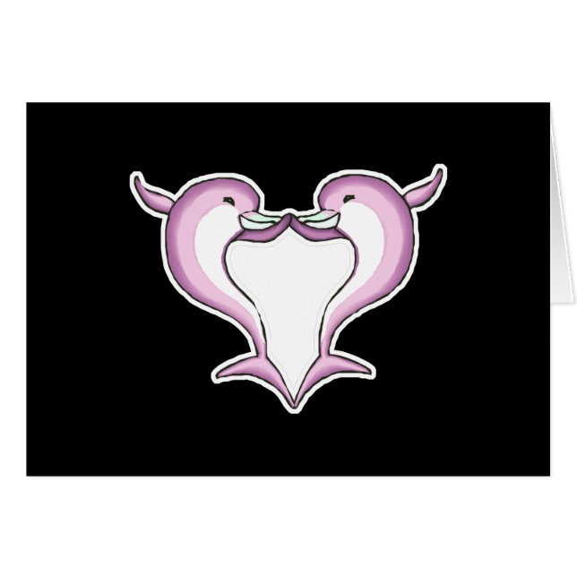 pink dolphin heart (Front Horizontal)