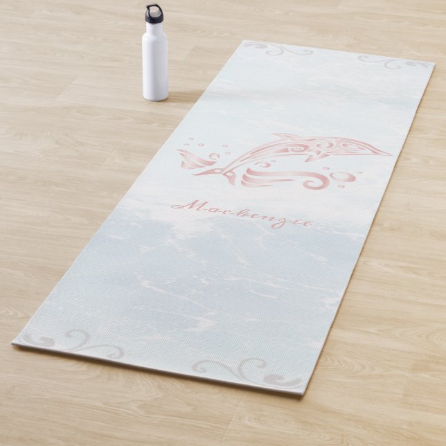 Pink Dolphin Personalised Yoga Mat (In Situ)