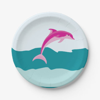 Pink Dolphin theme plates