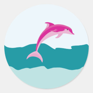 Pink Dolphin Theme Stickers