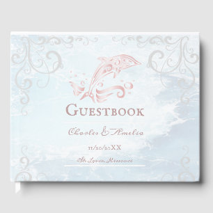 Pink Dolphin Wedding Guestbook