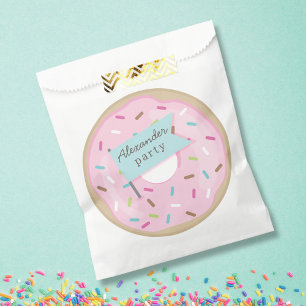 PINK DONUT FAVOUR BAGS