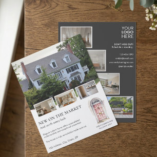 Pink Door Watercolor Listing Real Estate Agent Flyer