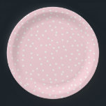 Pink Dot Birthday Paper Plate<br><div class="desc">Celebrate in style with these charming Pink Dot Paper Plates! Perfect for birthdays,  Valentine's Day,  or any special occasion. These sturdy plates are both pretty and practical. Add a touch of sweetness to your party setup with these delightful plates!</div>