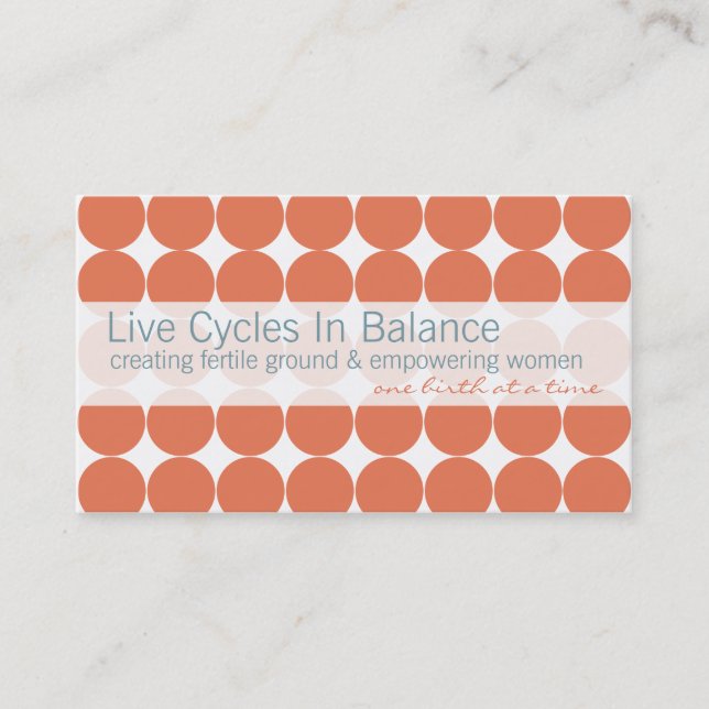 Pink Dot Business Cards (Front)
