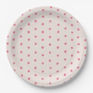 Pink Dot Paper Plates