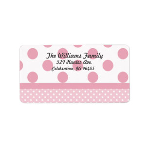 Pink Dots Address Label