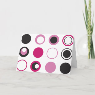 Pink Dots Greeting Card