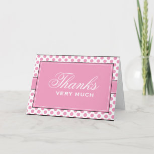 Pink Dots : : Modern Thank You Cards