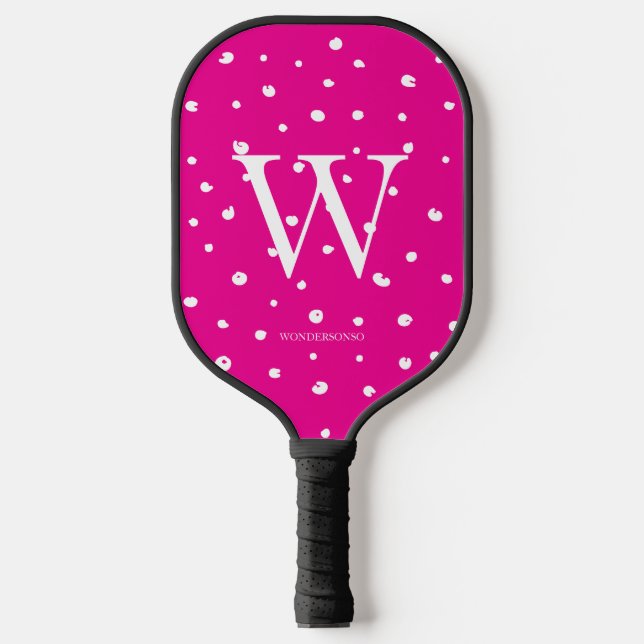 Pink Dots Pickleball Paddle (Front)