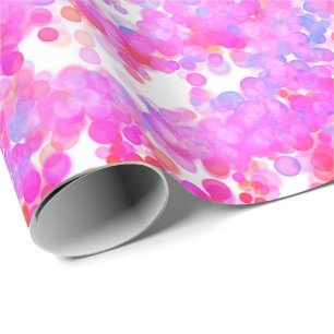 Pink dots wrapping paper