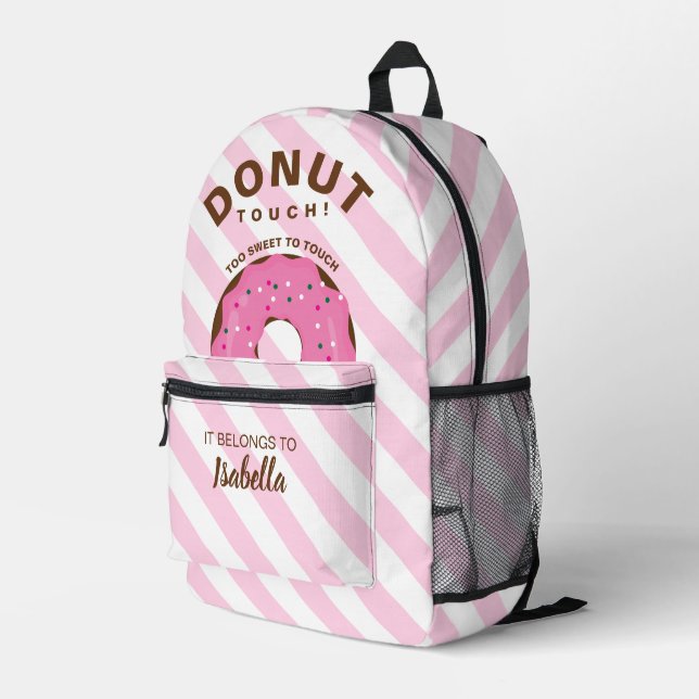 Pink Doughnut Backpack (Back Corner Right)