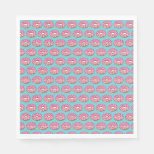 Pink Doughnut Doughnut Birthday Party Breakfast Napkin