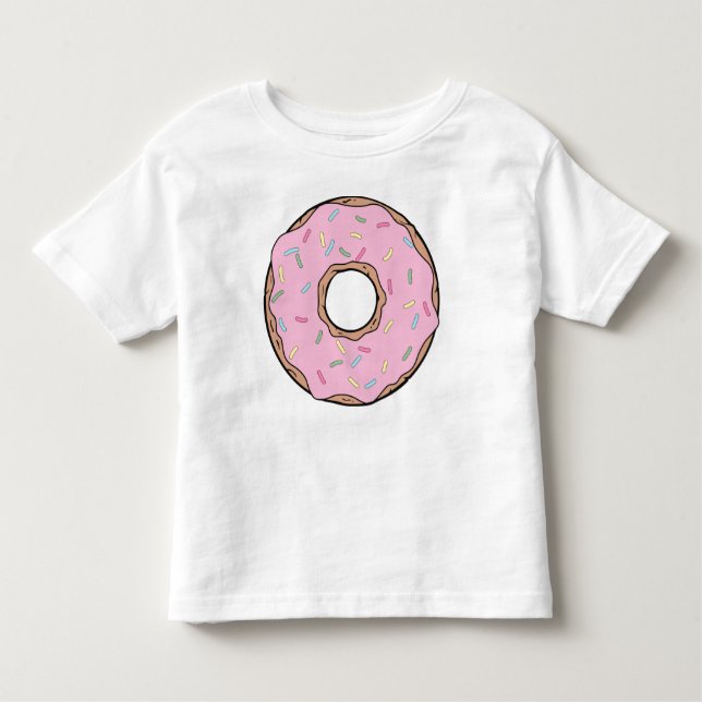 Pink Doughnut, Doughnut, Frosting, Icing, Sprinkle Toddler T-Shirt (Front)