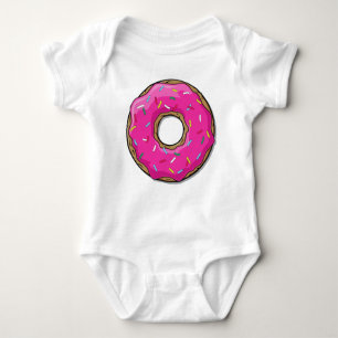 Pink Doughnut, Doughnut, Icing, Sprinkles, Frostin Baby Bodysuit