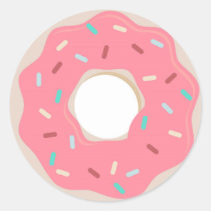 Pink Doughnut Sticker