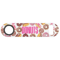 Pink Doughnut Typography and Watercolor Cute