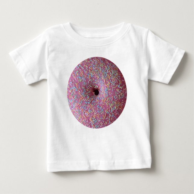 Pink doughnut with sprinkles baby T-Shirt (Front)