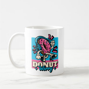 Pink Doughnut Worry Coffee Mug