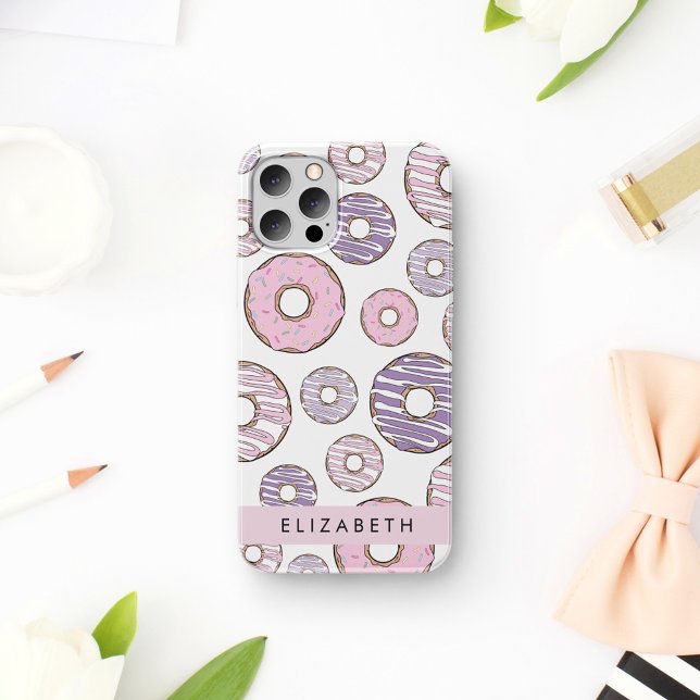 Pink Doughnuts, Purple Doughnuts, Sprinkles, Your  iPhone 16 Case (Creator Uploaded)