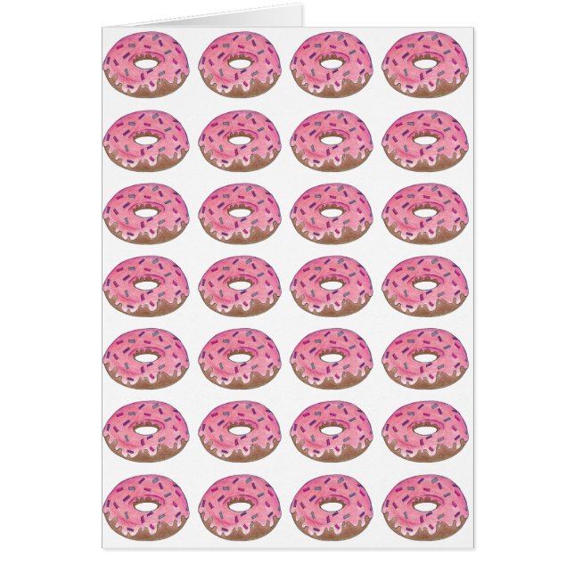 Pink Doughnuts w/ Sprinkles Doughnut Doughnut Food (Front)